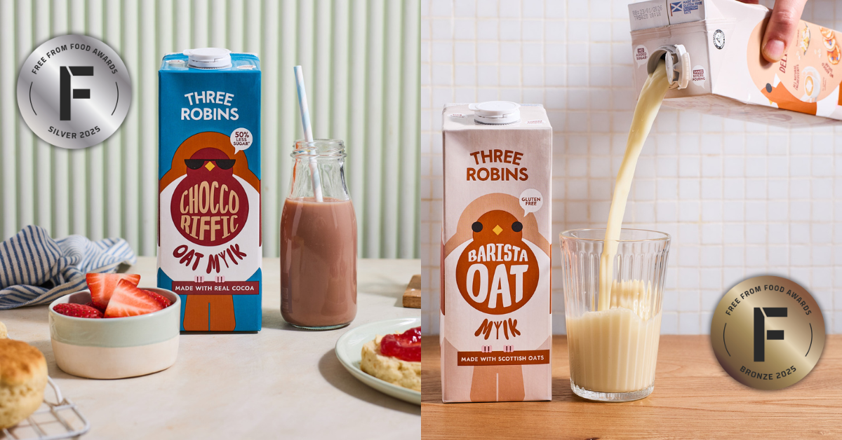 Choccoriffic Win! Our oat mylks take silver and bronze at the Free From Food Awards 2025
